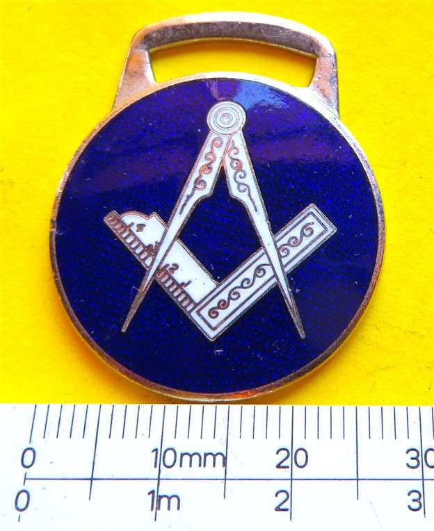 Royal Blue White & Silver Masonic Freemason Jewel/Pendant