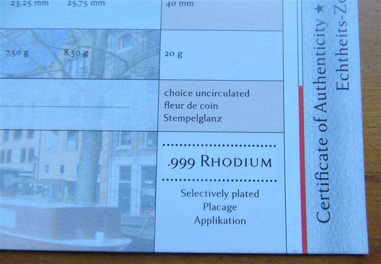 Netherlands Prestige Euro Coin Set - Gold Plated Rhodium UNC in Capsule