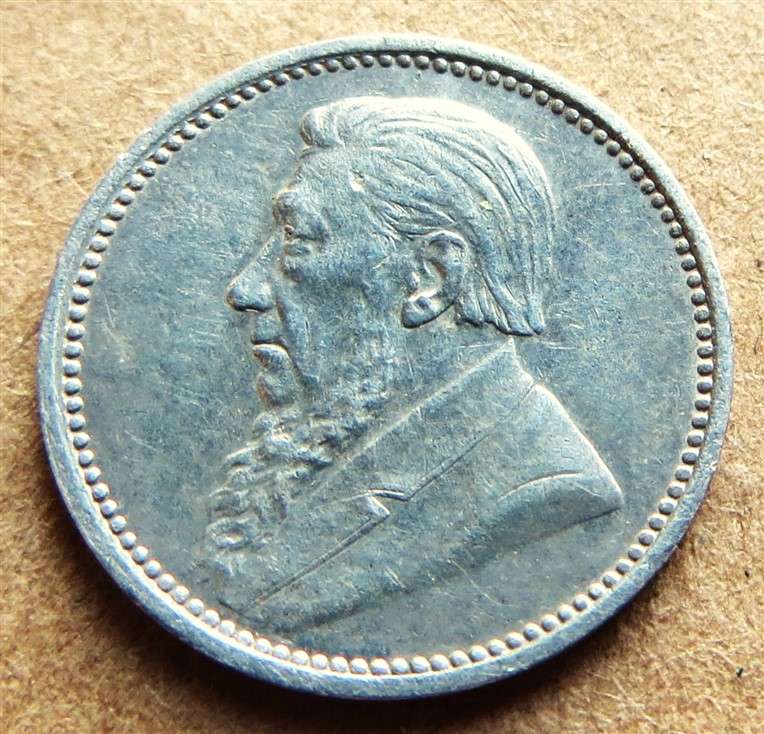 ZAR 1897 Three Pence 3d Silver