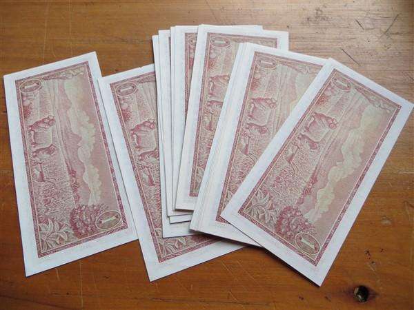 21 x TW de Jongh R1 Notes in Sequence #B607 004208-4 - Bid per Note