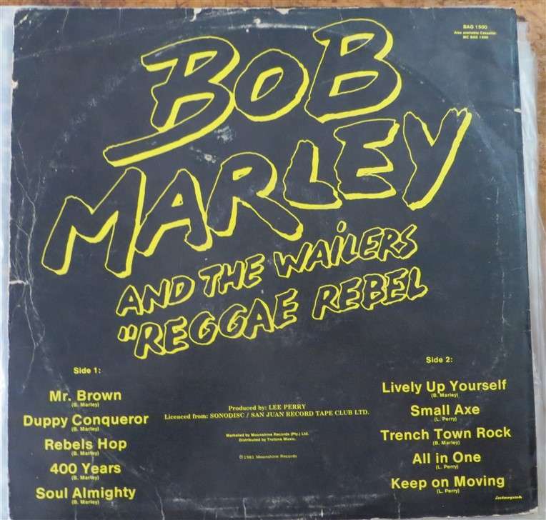 Bob Marley & the Wailers - Reggae Rebel Vintage Vinyl LP - VG