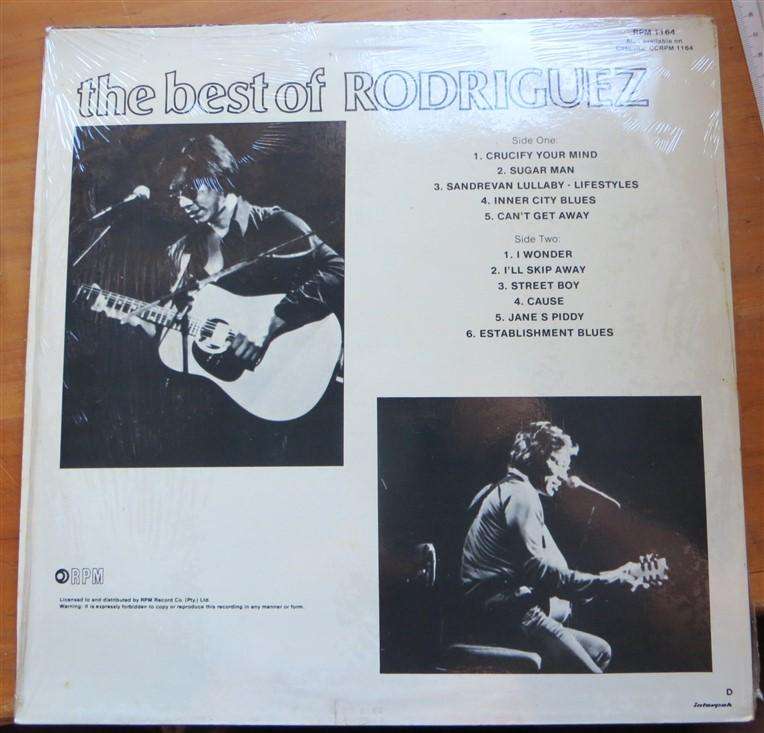 The Best of Rodriguez - Vintage Vinyl LP VG