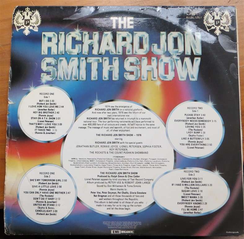 The Richard Jon Smith show - 2 x Vintage LP - VG