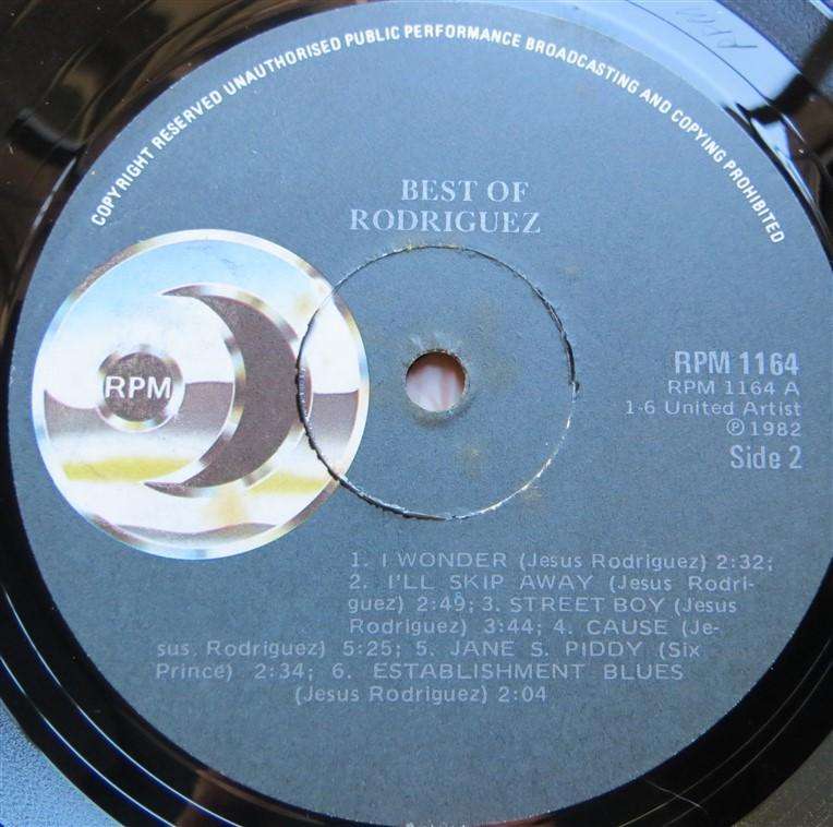 The Best of Rodriguez - Vintage Vinyl LP VG