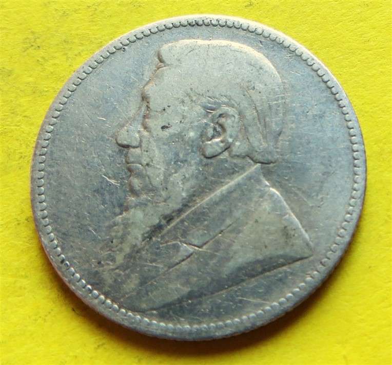1895 ZAR 0.925 Silver 1/ Shilling Coin