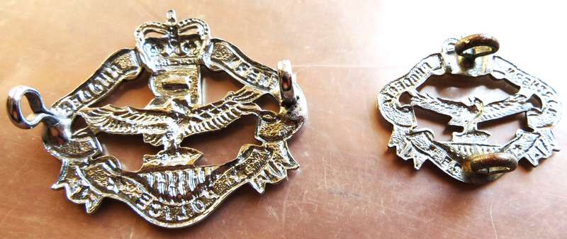 2 x Northern Rhodesia Police Badges - Cap & Collar?
