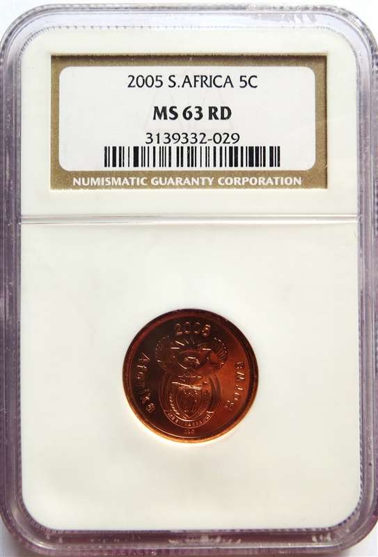 2005 SA 5c MS63RD NGC graded