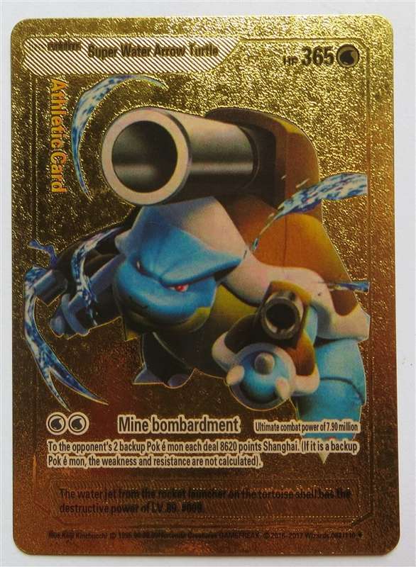 Pokemon Gold Super Water arrow turtle Card