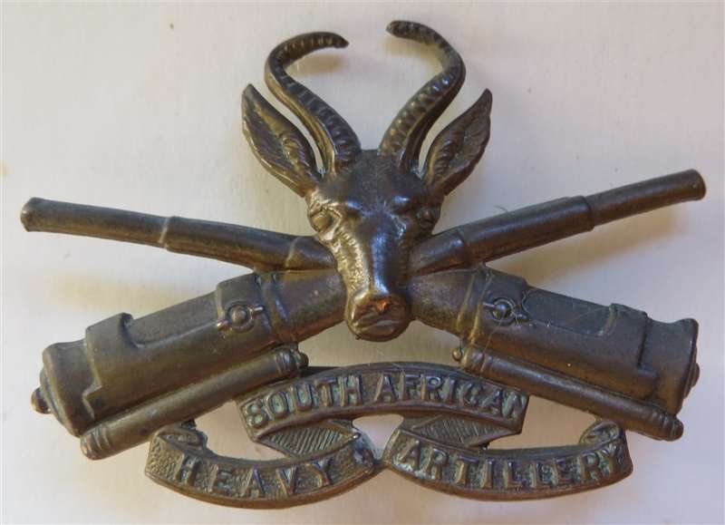 WW1 SA Heavy Artillery Cap/Helmet Badge