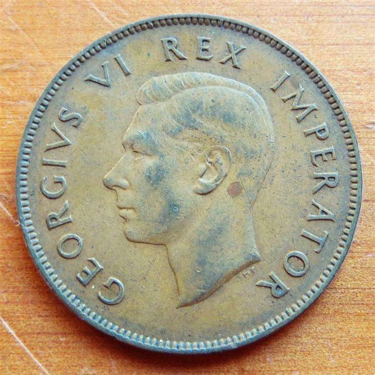1946 SA Union 1d Penny