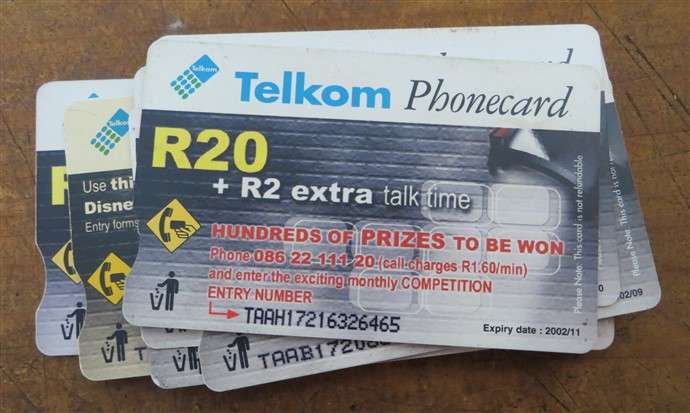 Set of Walt Disney Telkom Phonecards