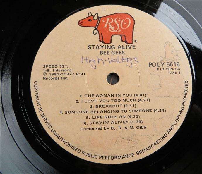 Vintage LP - Staying Alive - Bee Gees