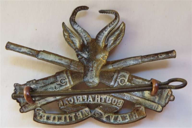 WW1 SA Heavy Artillery Cap/Helmet Badge