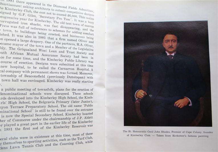 History of the Kimberley Club - Constance Warner (1963) M.A.