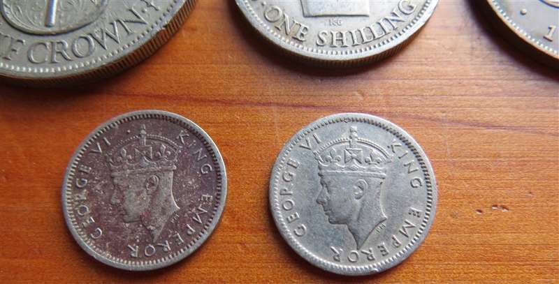 5 x 1947 Southern Rhodesia Coin Lot - 1 Bid