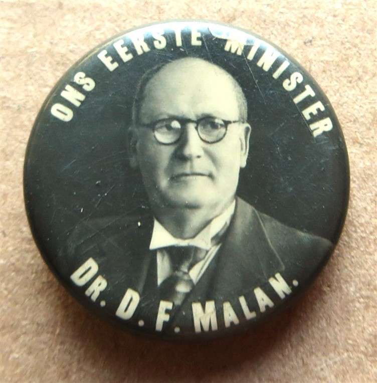 Dr D.F Malan Vintage Badge