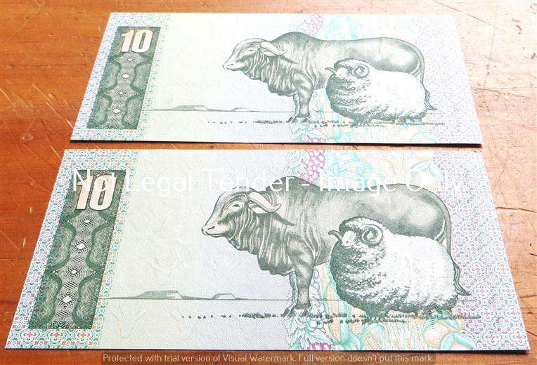 2 x Stals R10 Notes - Consecutive Odd Numbers AP3306491 / 493 - Bid per Note