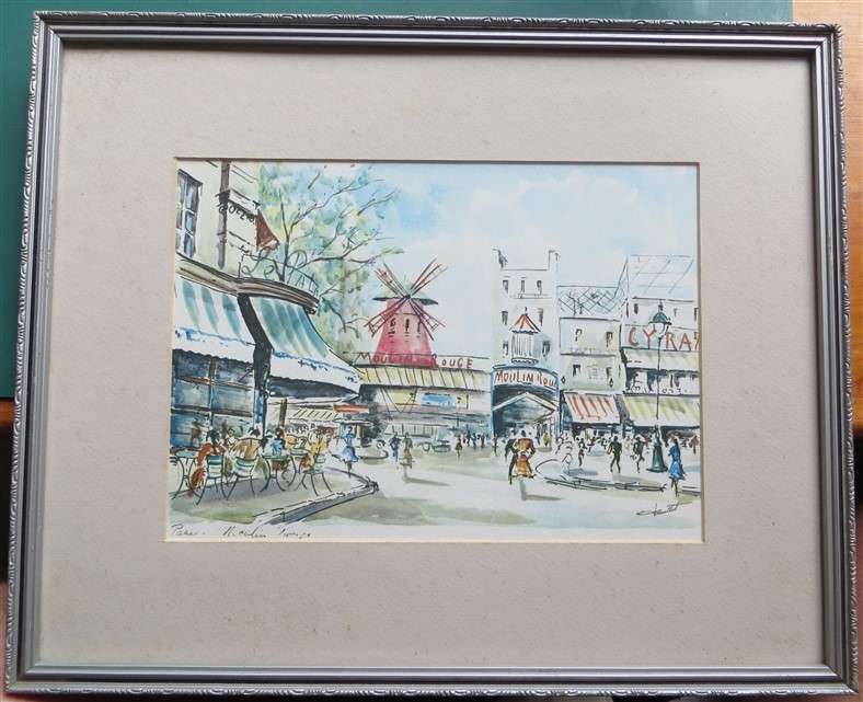 France Moulin Rouge Framed with Glass - Print