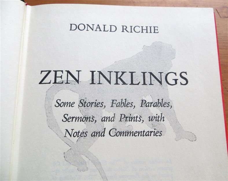 Zen Inklings - Donald Richie 1st Edition