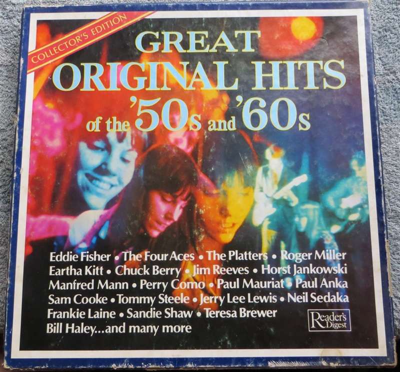 Music 0f the 50's & 60's - 9 x Vintage Vinyl LP Box Set - VG