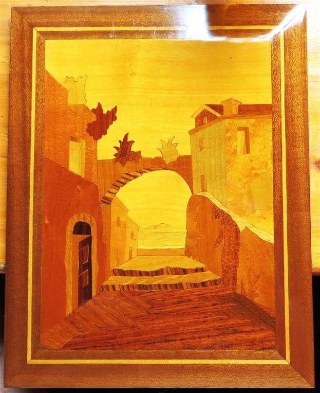 Vintage Wood Inlay Artwork