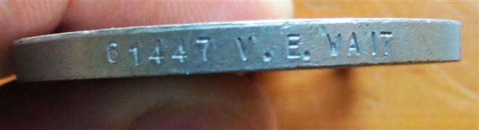 WW2 Group of 2 Medals to V.E Wait #61447