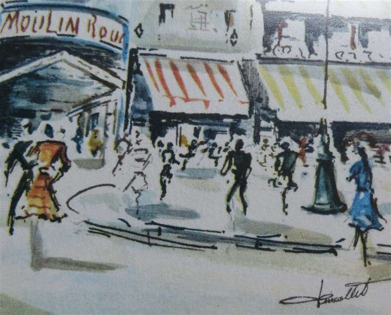 France Moulin Rouge Framed with Glass - Print