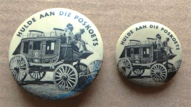 Hulde aan die Poskoets Vintage Badge