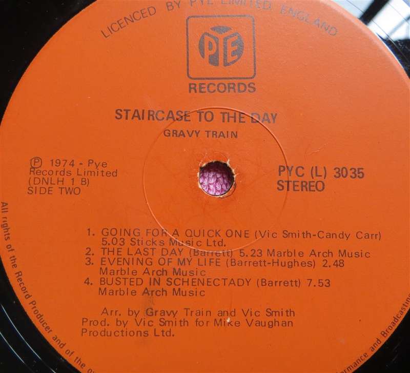 Gravy Train - Staircase to the Day - Vintage Vinyl LP VG