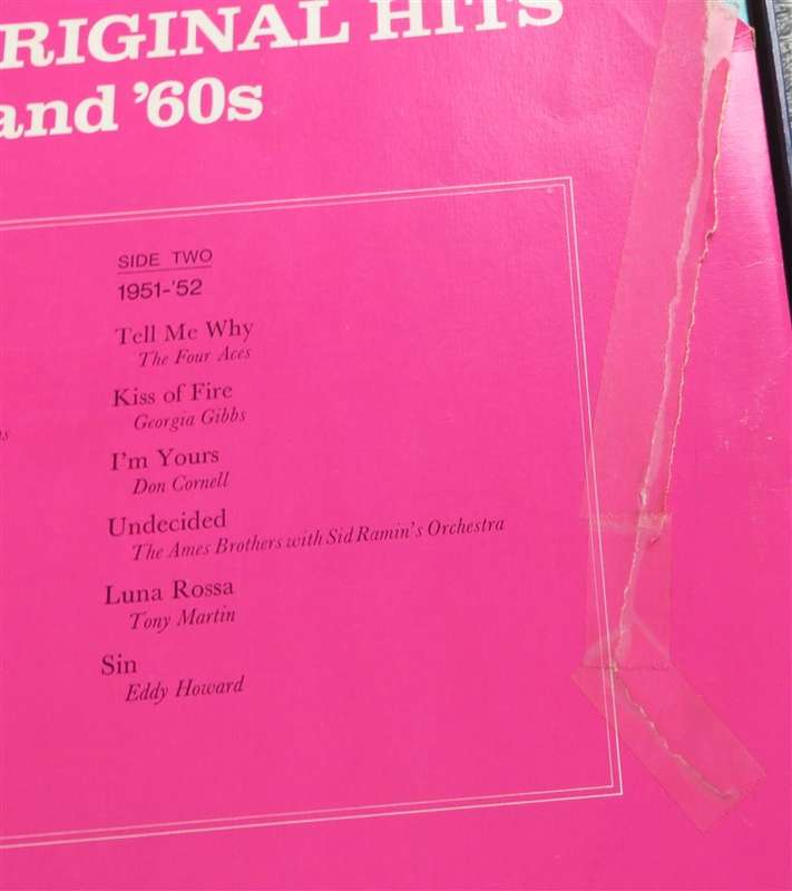 Music 0f the 50's & 60's - 9 x Vintage Vinyl LP Box Set - VG