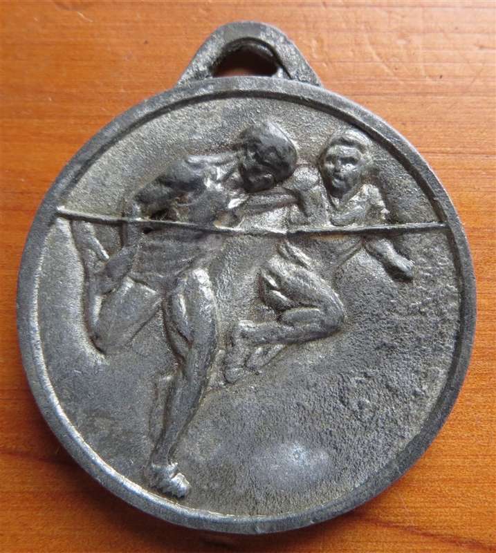 Large Vintage Athletics running race Medal
