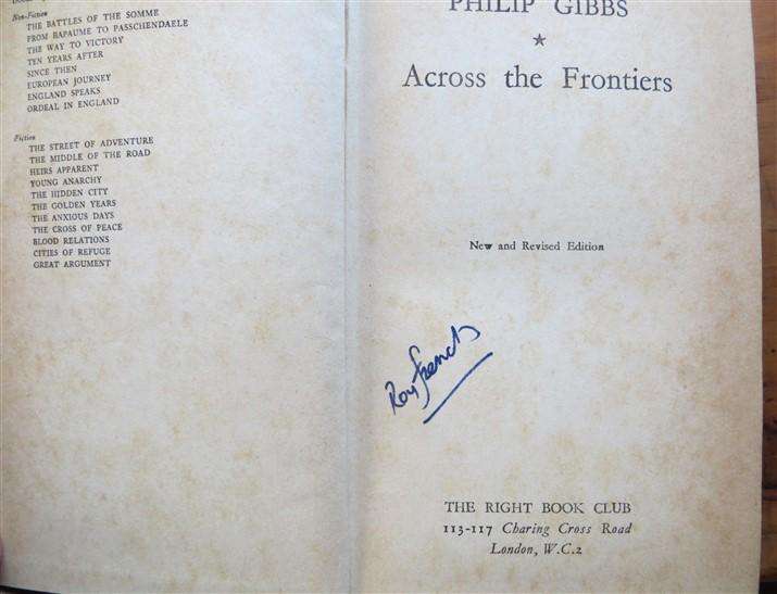 Across the Frontiers - Philip Gibbs 1939