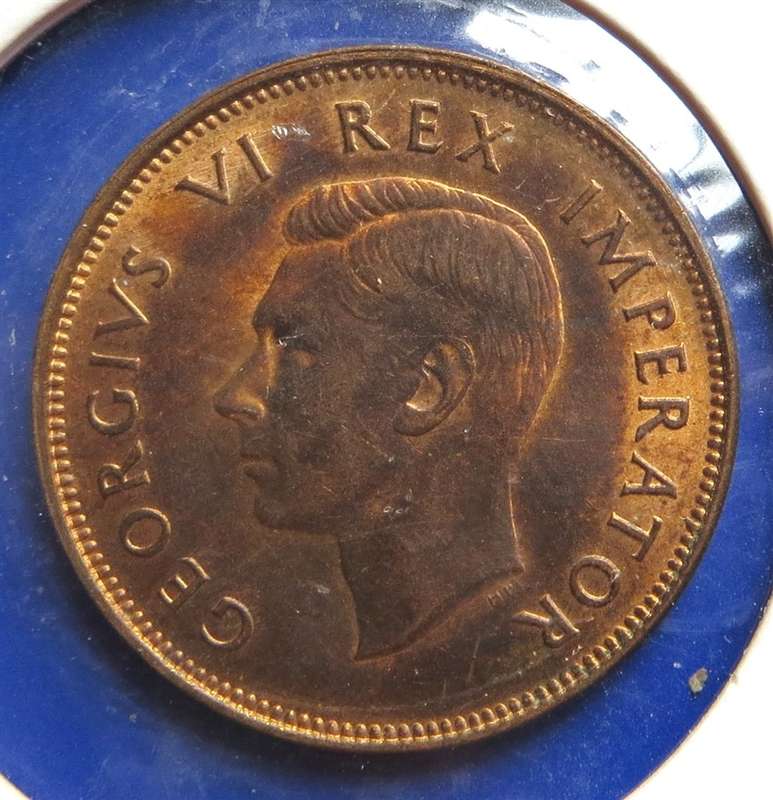 1945 Union Half Penny 1/2d