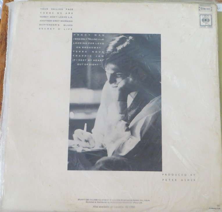 James Taylor J.T Vintage Vinyl LP - VG