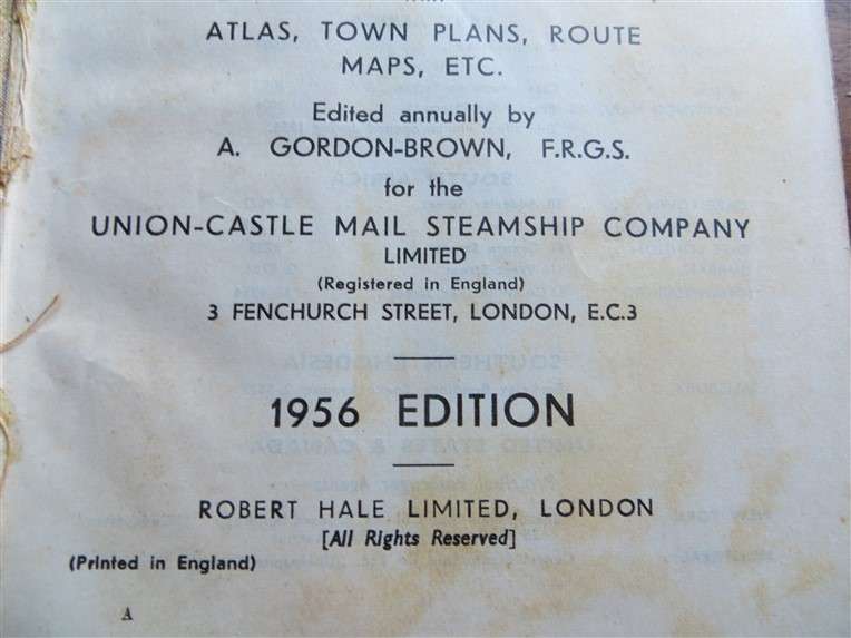 1955 + 1956 -  The Castle Union Line - Guide to South Africa - 1 Bid for Both