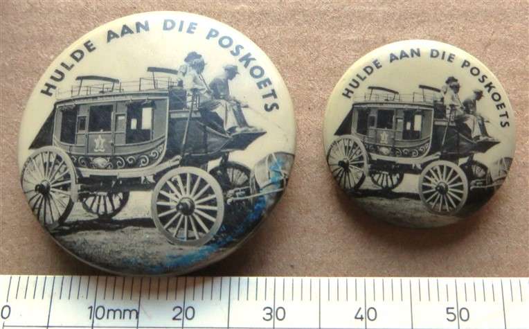 Hulde aan die Poskoets Vintage Badge