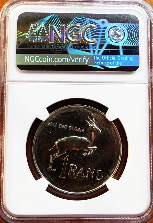 1966 Afrikaans R1 Silver NGC PF64