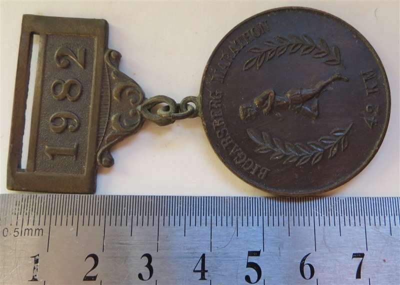 1982 Biggarsberg Marathon Medal