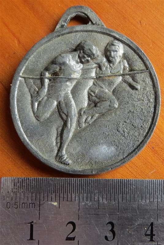 Large Vintage Athletics running race Medal
