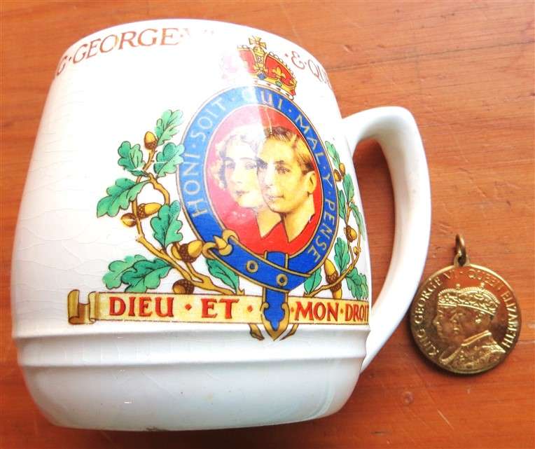 1937 Coronation Mug + 1937 Medallion - All for 1 Bid