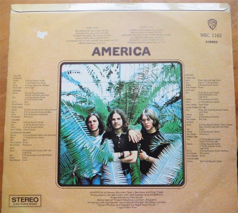 America  - Vintage LP - VG