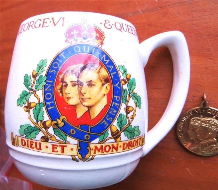 1937 Coronation Mug + 1937 Medallion - All for 1 Bid