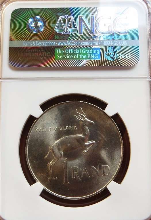 1967 English Dr.Verwoerd R1 Silver NGC MS63