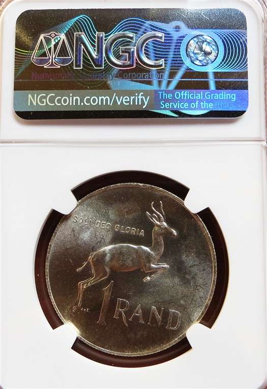 1968 Afrikaans R1 Silver NGC MS64