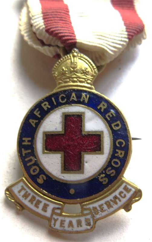SA Red Cross 3 Years Service Medallion