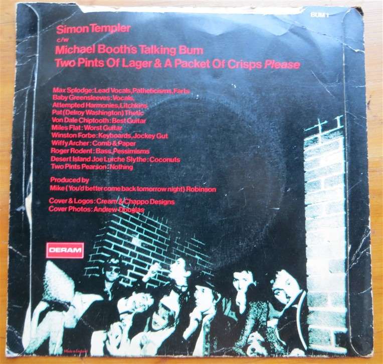 Splodgenessabounds - Simon Templar Vinyl 7 single
