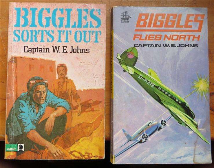 2 x Biggles paperbacks - Cpt. W.E Johns
