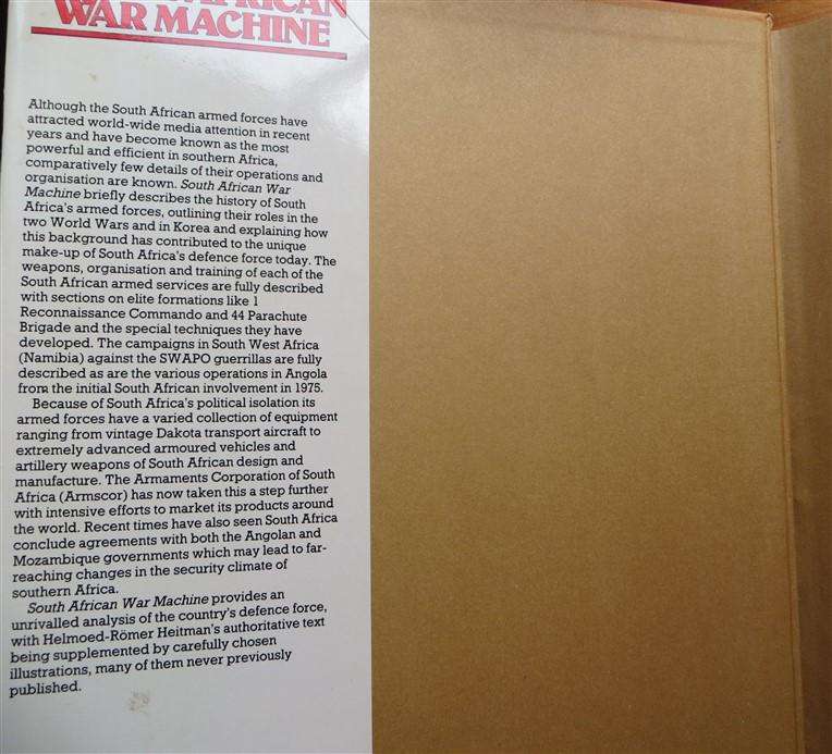 South African War Machine - Hardcover - Helmoed-Romer Heitmann