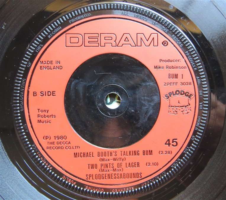 Splodgenessabounds - Simon Templar Vinyl 7 single