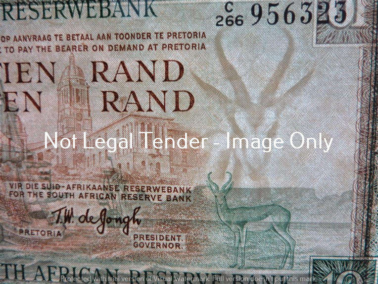 T.W De Jongh R10 Note C266 #956323